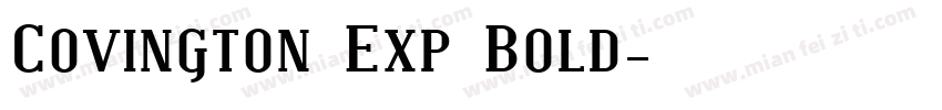 Covington Exp Bold字体转换